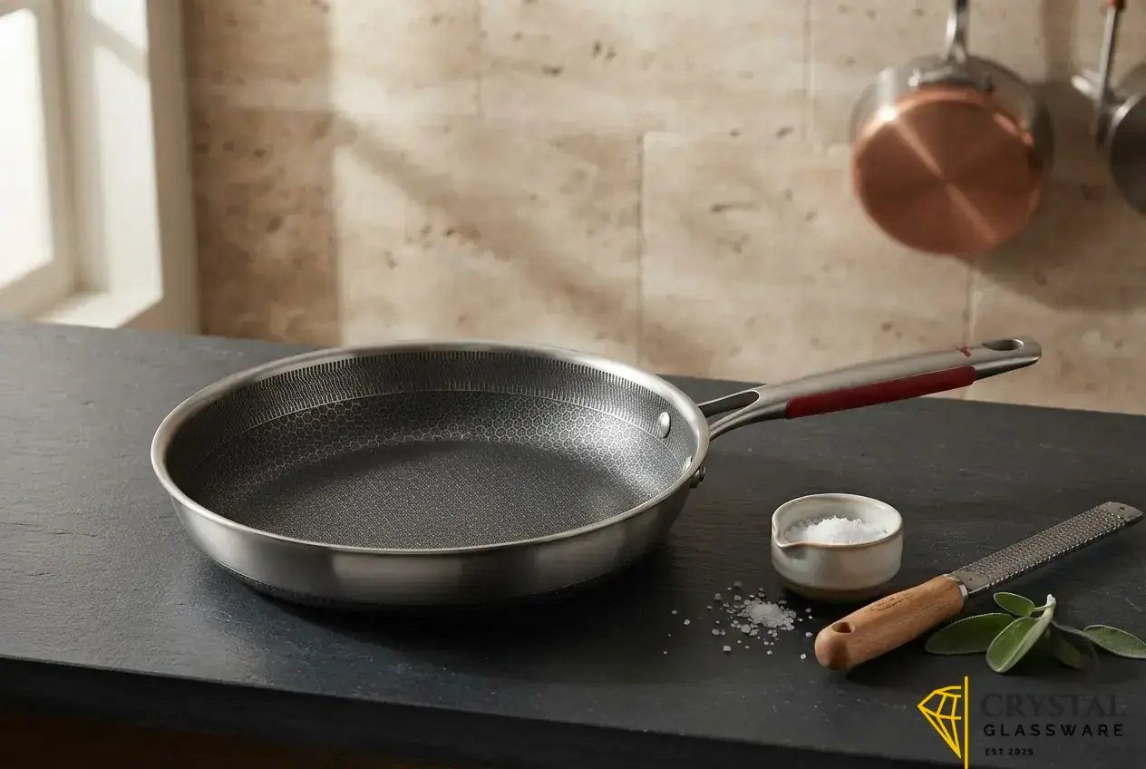 Imported single Laser Coated HoneyComb Frying Pan — Crystal Glassware Pakistan